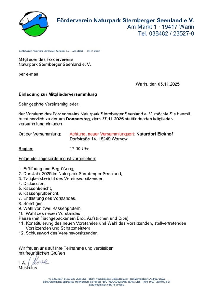 Mitgliederversammlung 2025